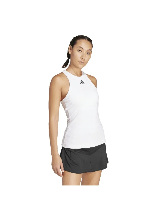 Adidas Y-Tank White Tennis Tops For Women Xs