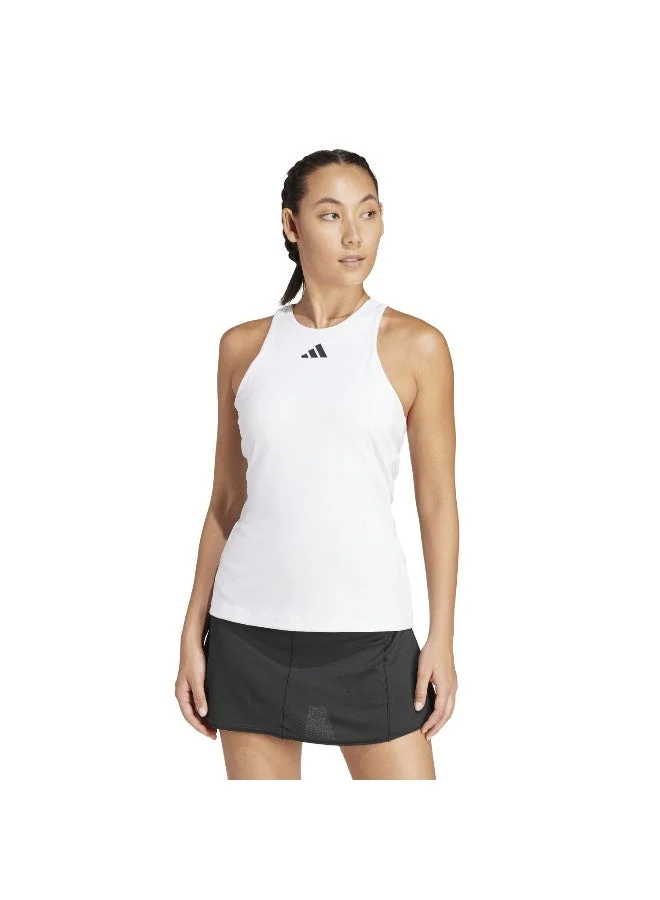 اديداس قمصان تنس نسائية بيضاء - مقاس