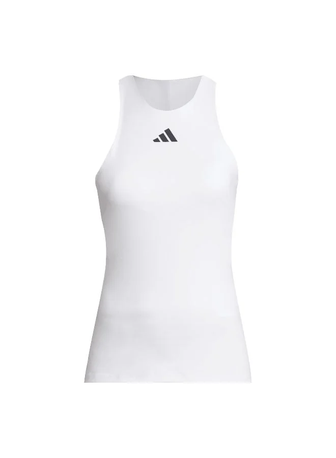 Adidas Y-Tank White Tennis Tops For Women Xs