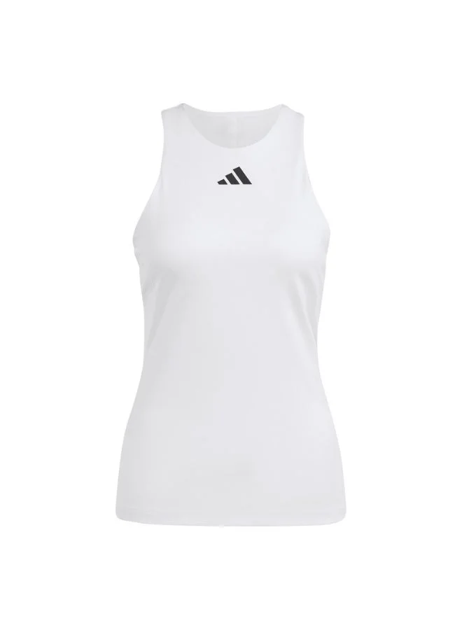 Adidas  Y-Tank White Tennis Tops For Women Xs for Women | Best Price UAE