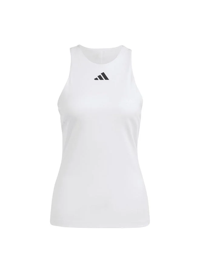 Adidas  Y-Tank White Tennis Tops For Women Xs for Women | Best Price UAE