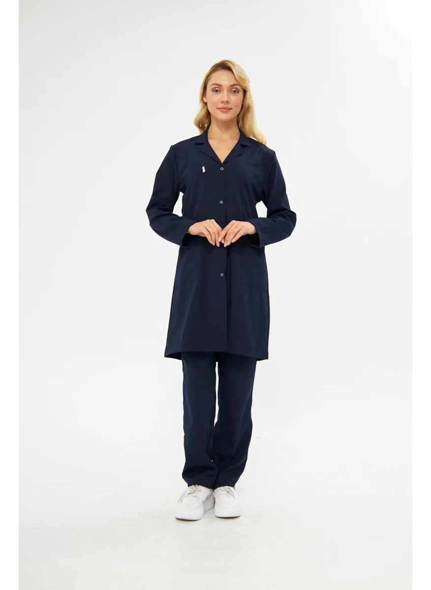 Mervem Alpaka Hospital Women's Dark Blue Apron