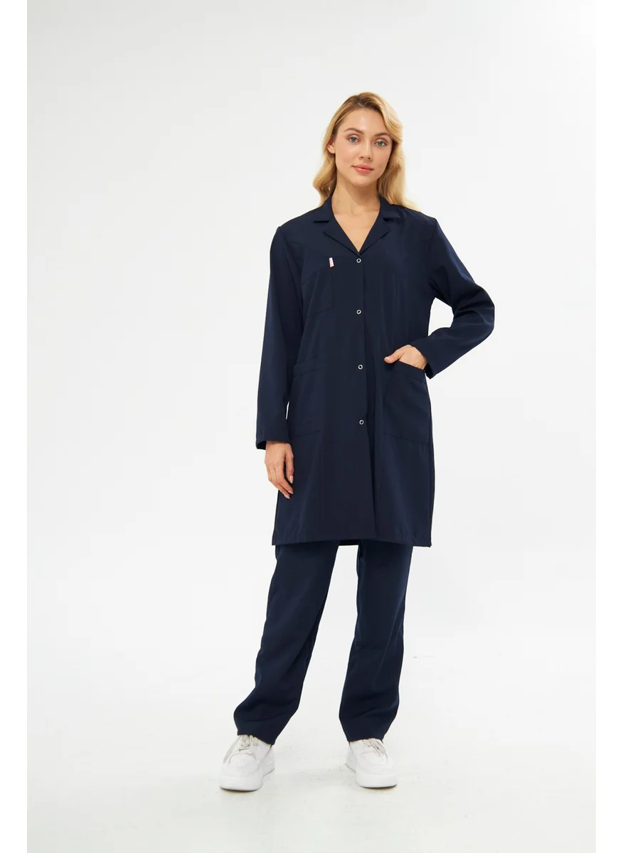 Mervem Alpaka Hospital Women's Dark Blue Apron
