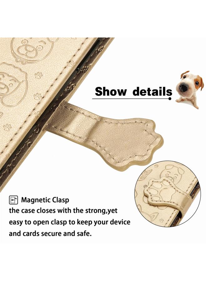Zaboon Case For Huawei P40 Pro Cute Cat and Dog Embossed Horizontal Flip Leather Case with Bracket / Card Slot / Wallet / Lanyard - Image 5
