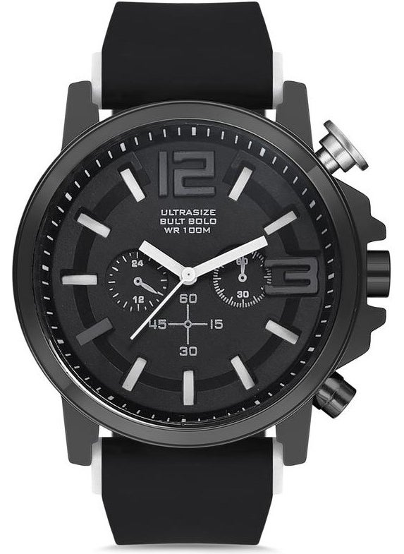 Aqua Di Polo 1987 Aqua di Polo Men's Black Analog Wristwatch with Silicone Strap APWR010004  - Image 1
