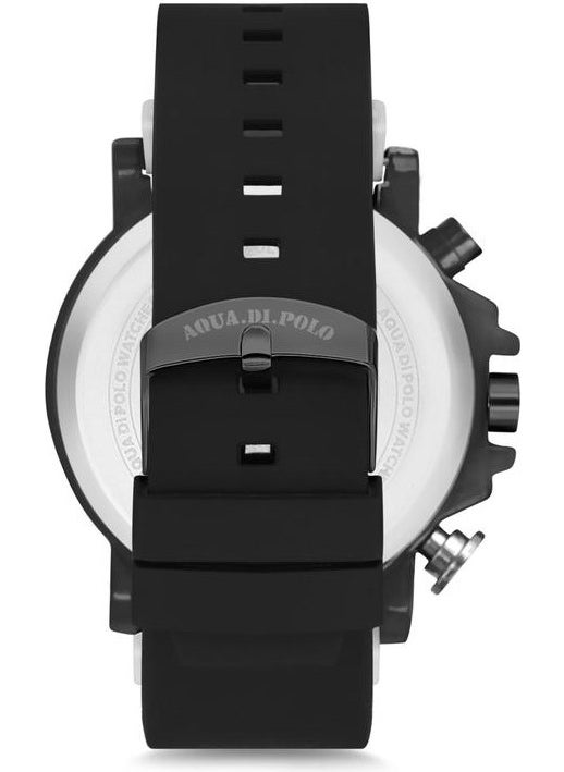 Aqua Di Polo 1987 Aqua di Polo Men's Black Analog Wristwatch with Silicone Strap APWR010004  - Image 2