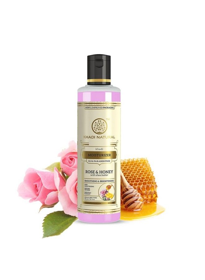 Khadi Natural Herbal Rose And Honey Moisturizer 210Ml - Image 1