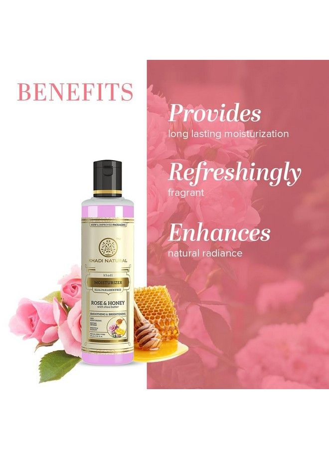Khadi Natural Herbal Rose And Honey Moisturizer 210Ml - Image 3