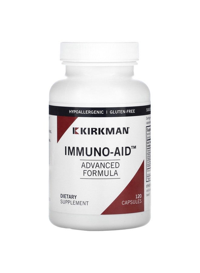 Kirkman - Immuno-Aid Advanced Formula - 120 Capsules - Immune Support - Potent Proprietary Blend - Hypoallergenic - Image 1