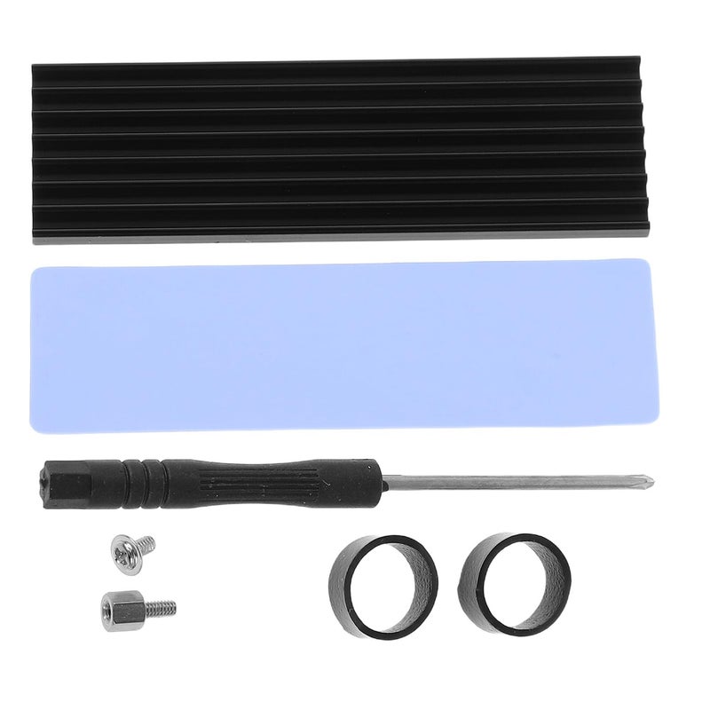 Aluminum Alloy M 2 SSD Heatsink Cooling Pads 8pcs with Thermal Pads for PC Laptop - Image 2