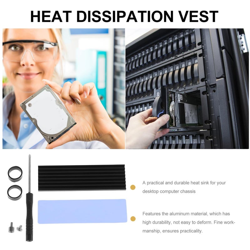 Aluminum Alloy M 2 SSD Heatsink Cooling Pads 8pcs with Thermal Pads for PC Laptop - Image 4