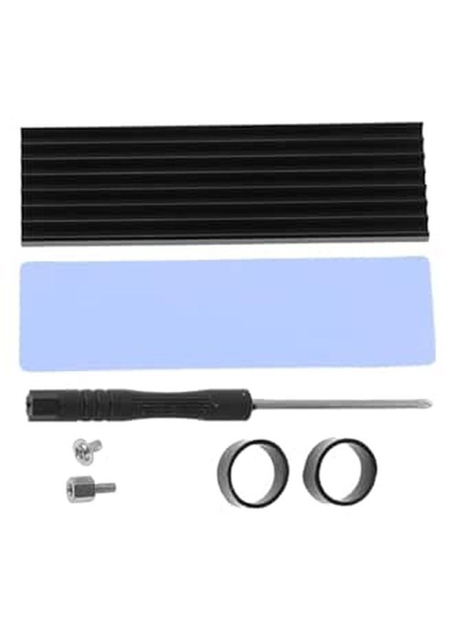 Aluminum Alloy M 2 SSD Heatsink Cooling Pads 8pcs with Thermal Pads for PC Laptop - Image 1