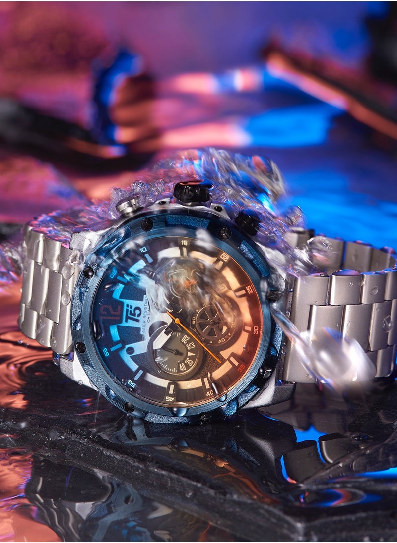 T5 Watches - T5 Set watch Quartz Men Silicone / stainless strap Watch - Image 1