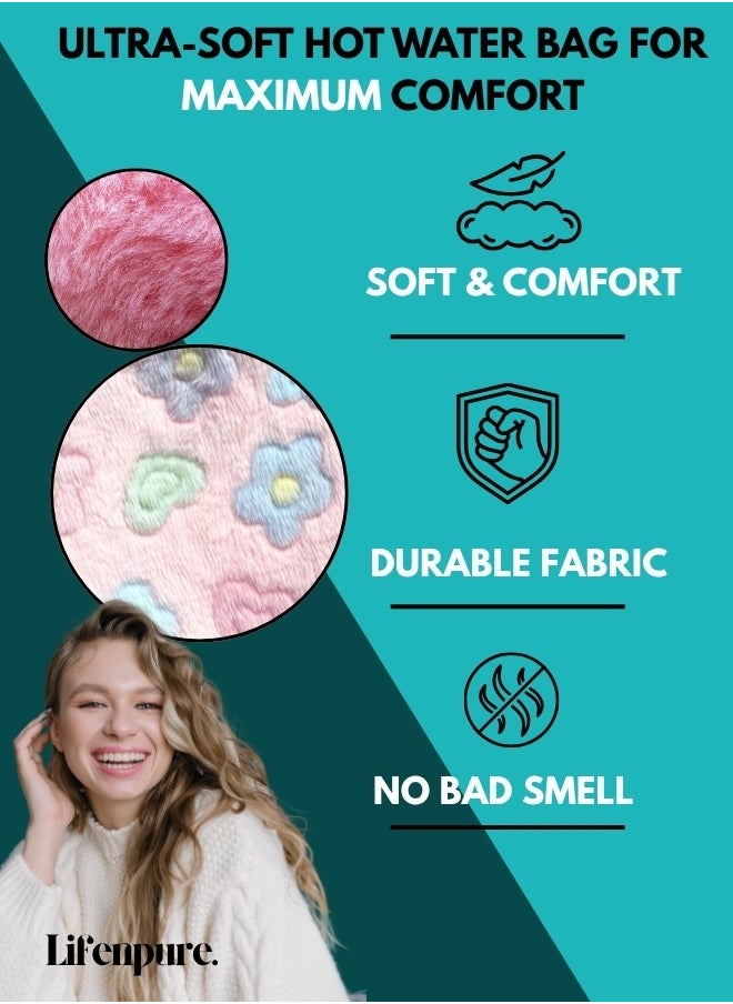 Lifenpure Lifenpure 2 Ltr Soft Hot Water Bag In Reusable Ziplock Clear Pouch Bag Classic Style For Body Shoulder Cramps Neck Pain Relief  - Image 4