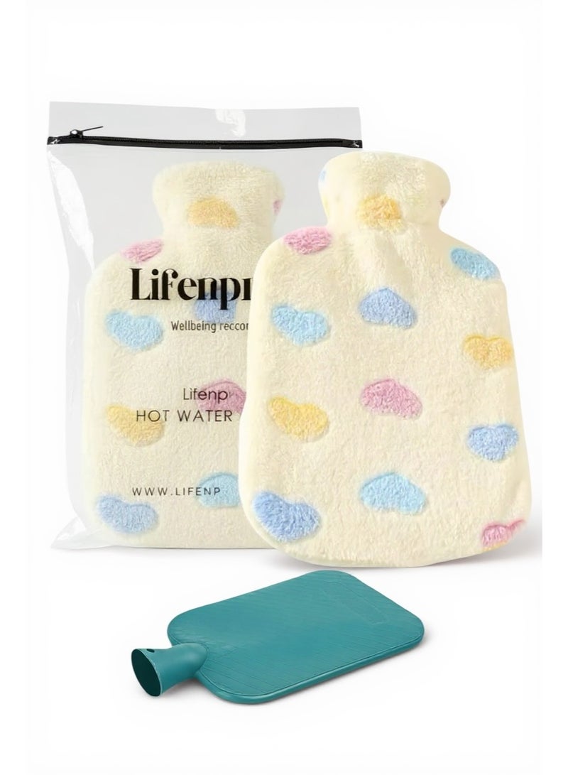 Lifenpure 2 Ltr Soft Hot Water Bag In Reusable Ziplock Clear Pouch Bag Classic Style For Body Shoulder Cramps Neck Pain Relief - Image 1