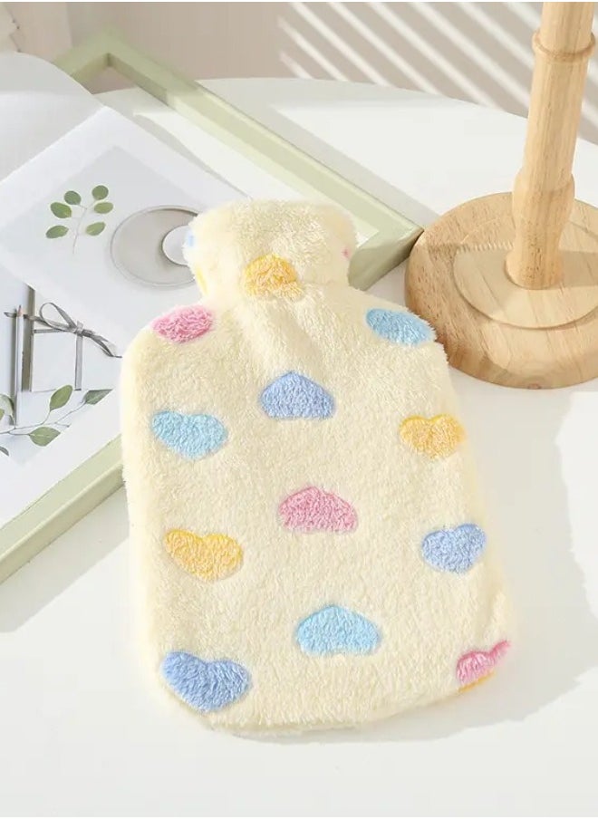 Lifenpure - Rubber Hot Water Bottle Bag With Thin Faux Fur Cover - Image 1