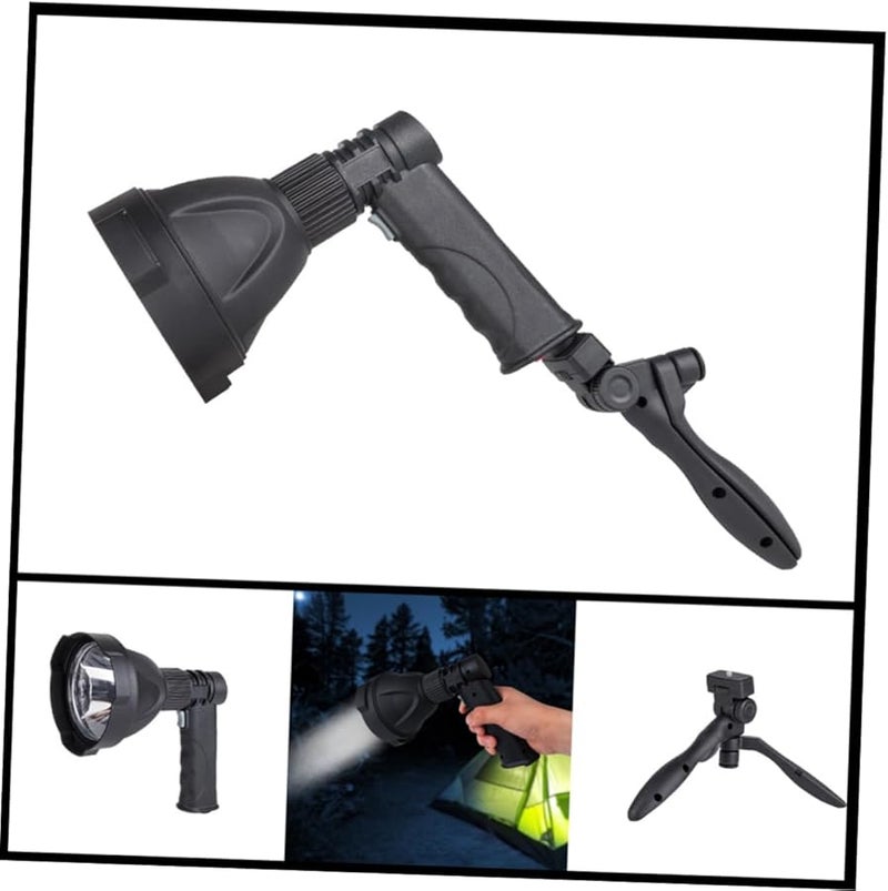 4000mAh Rechargeable LED Spotlight Flashlight Camping Lantern with Triangle Bracket - Image 3