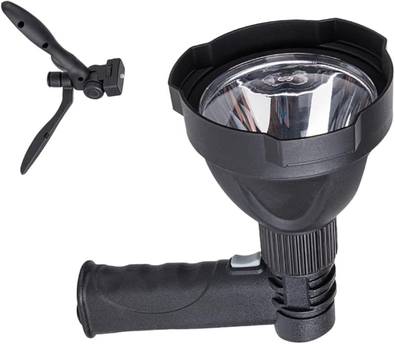 4000mAh Rechargeable LED Spotlight Flashlight Camping Lantern with Triangle Bracket - Image 1