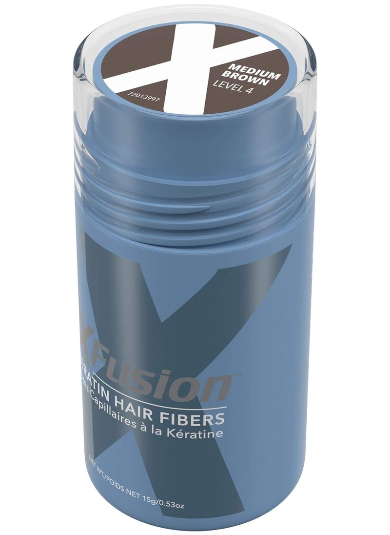 Xfusion XFusion Keratin Hair Fibers - Medium Brown (15G)  - Image 3