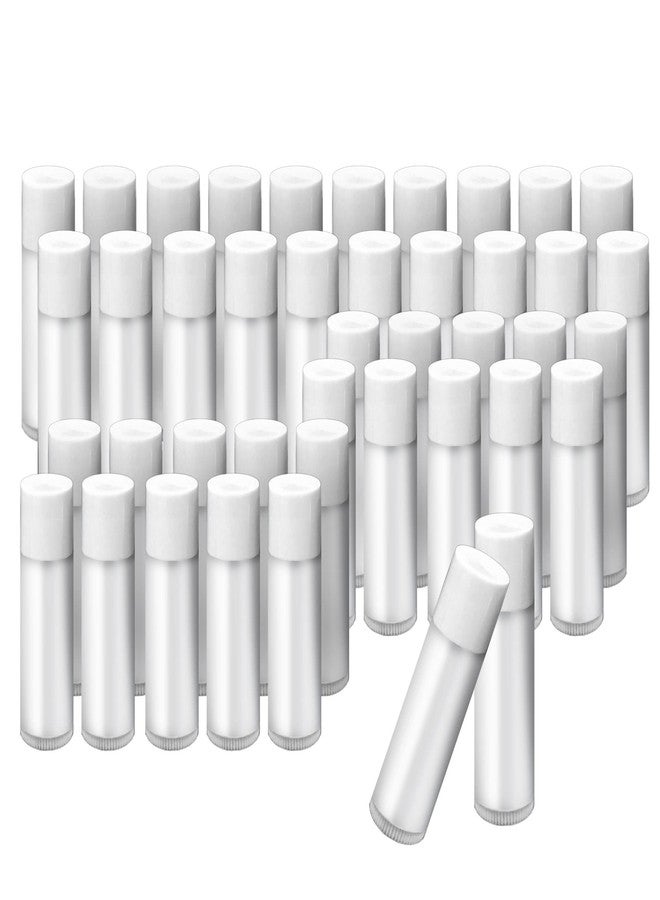 1st Choice 50 Lip Balm Empty Container Tubes 3/16 Oz (5.5ml), Natural White Color - Image 1