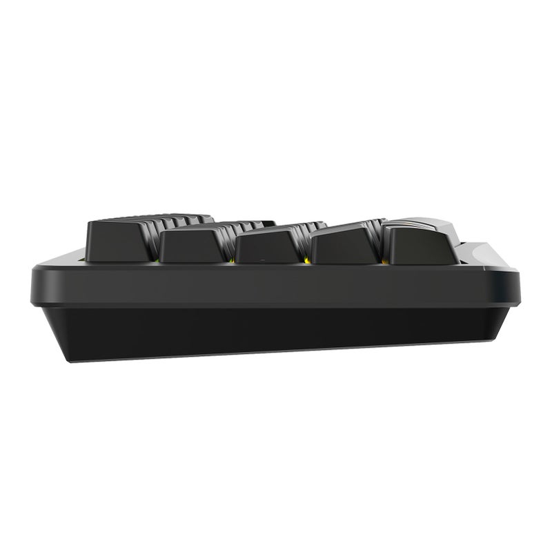 69-Key Wired Ergonomic Keyboard with 18 Modes RGB Backlit USB-C Detachable Cable for Computer Black - Image 3