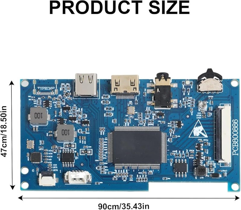 40 Pin LVDS LCD Controller Board USB 5V Input with 12 Languages and Onboard LED Driver - Image 4