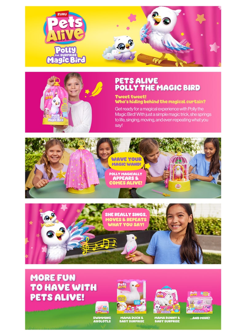 Pets Alive Polly the Surprise Magic Bird - Robotic Toy - Image 3
