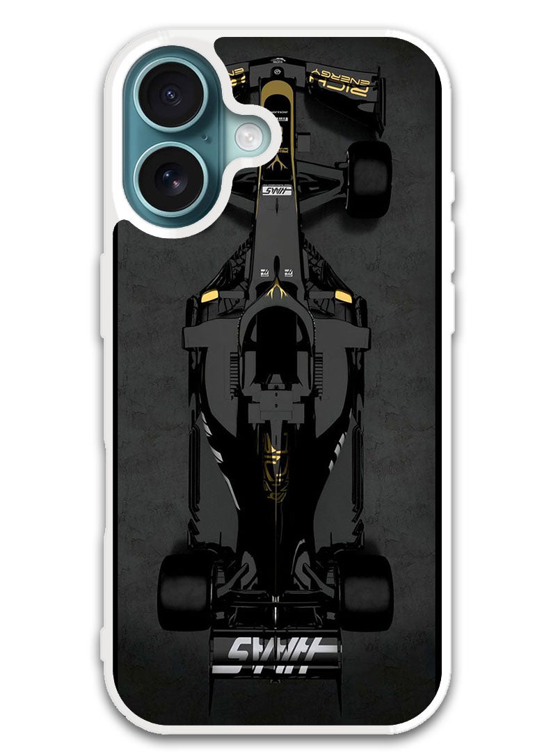 Theodor Protective Case Cover For APPLE IPHONE 16 Sports Car (White Bumper) - Image 1