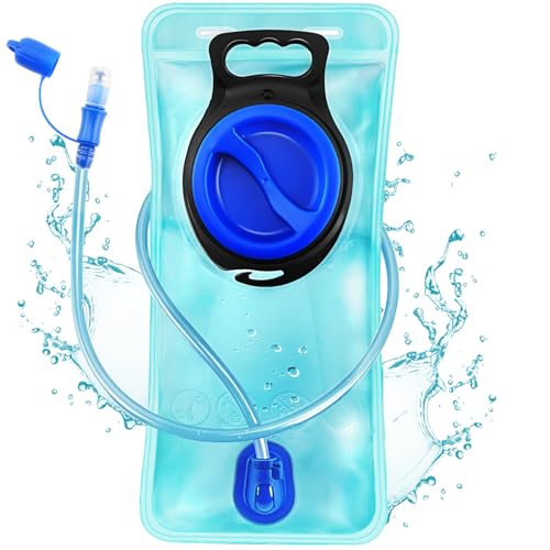 CHERAINTI Hydration Bladder 2L Water Bladder for Hiking Backpack Leak Proof Water Reservoir Storage 2 Liter BPAFree Water Pouch Hydration Pack Replacement for Biking Climbing Cycling Running Blue - Image 1
