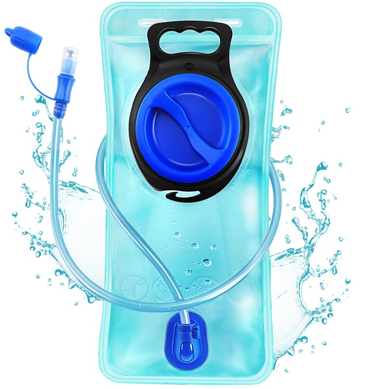 CHERAINTI Hydration Bladder 2L Water Bladder for Hiking Backpack Leak Proof Water Reservoir Storage 2 Liter BPAFree Water Pouch Hydration Pack Replacement for Biking Climbing Cycling Running Blue - Image 2