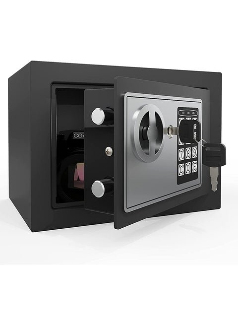 Security Safe, Digital Keypad Safe, Steel Alloy Safe, Store Documents, Cash, Jewelry, Suitable for Home/Office/Hotel (Black)