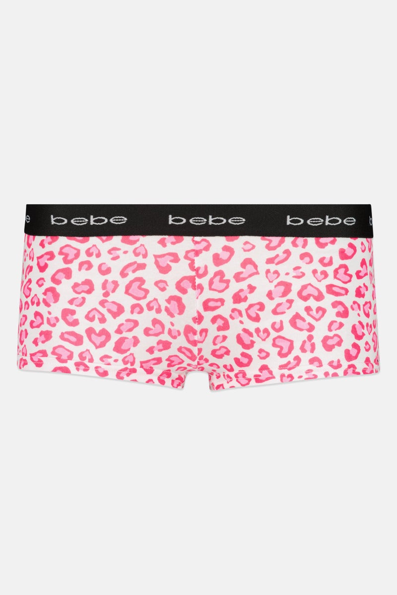 bebe Women 3 Pieces Brand Logo Boyshorts, Multicolor - Image 3