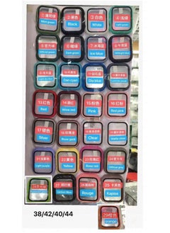 For Apple Iwatch8 Protective Case All-inclusive Watch Case Iwatchs9 Case Film Integrated Protective Case PC Matte-Color:Red Powder (with Packaging)-Dimensions:44mm