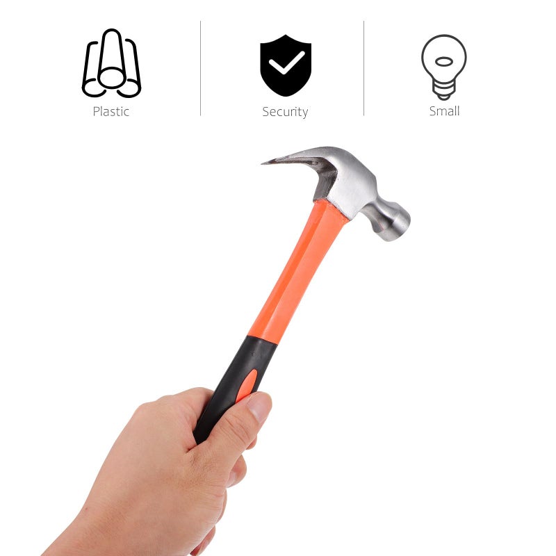 Lightweight Plastic Handle Claw Hammer 0 25kg Anti Slip For Home Woodworking - Image 5