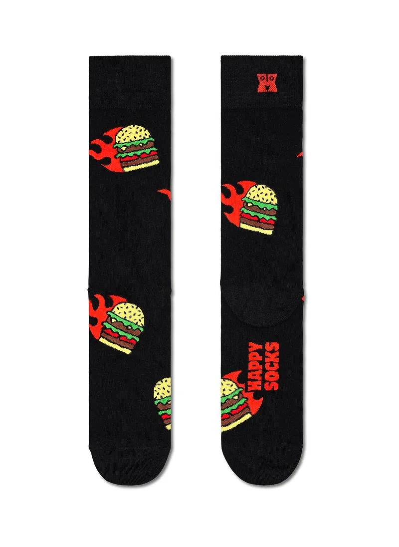هابي سوكس FLAMING BURGER SOCK