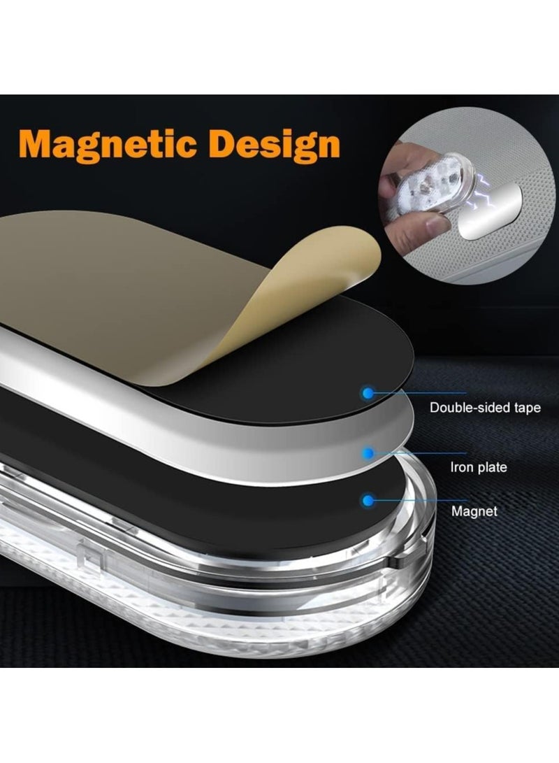 Loquat 4pcs Wireless LED lights for Car Interior, 7 Colors Interior Car Lights， USB Rechargeable Automotive Neon Accent Light Kits, Installation of Magnetic Car Interior Lights - Image 4