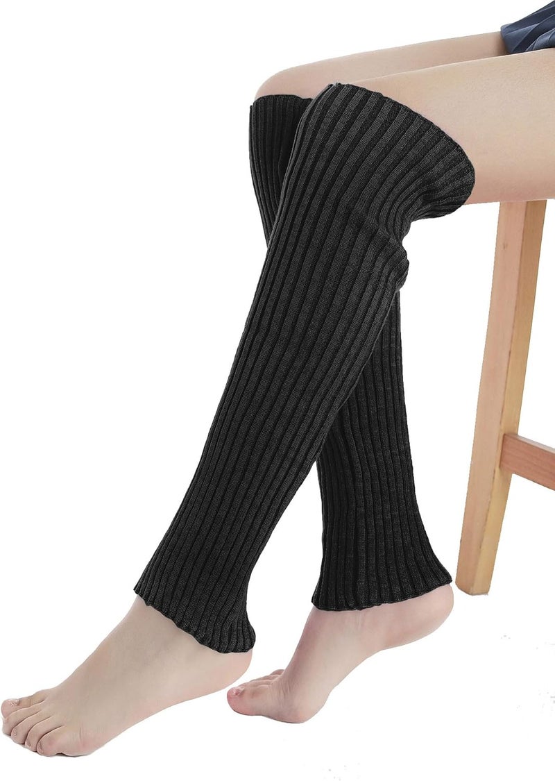 Sarfel Leg Warmers for Women 80s Ribbed Knit Leg Warmer Custume Womens Leg Warmers Sports Party Accessories - Image 5