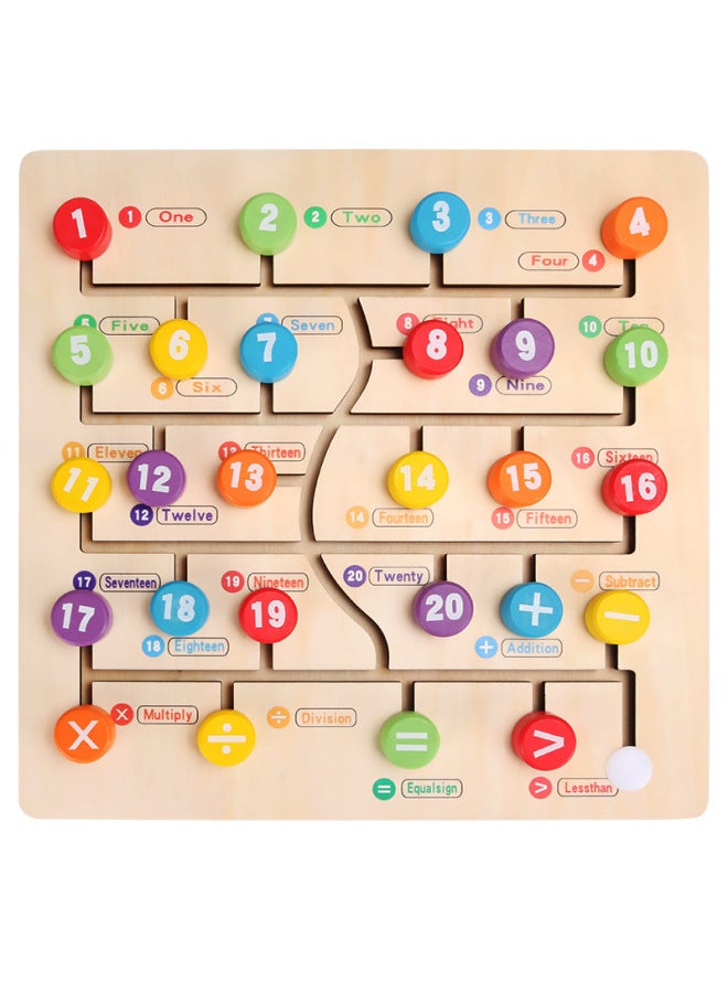 Children's Wooden Puzzle Digital Alphabet Walking Cognitive Hand-held Board Early Education Wooden Toy Baby Puzzle-Color:QZM Alphabet Position Finding - Image 3