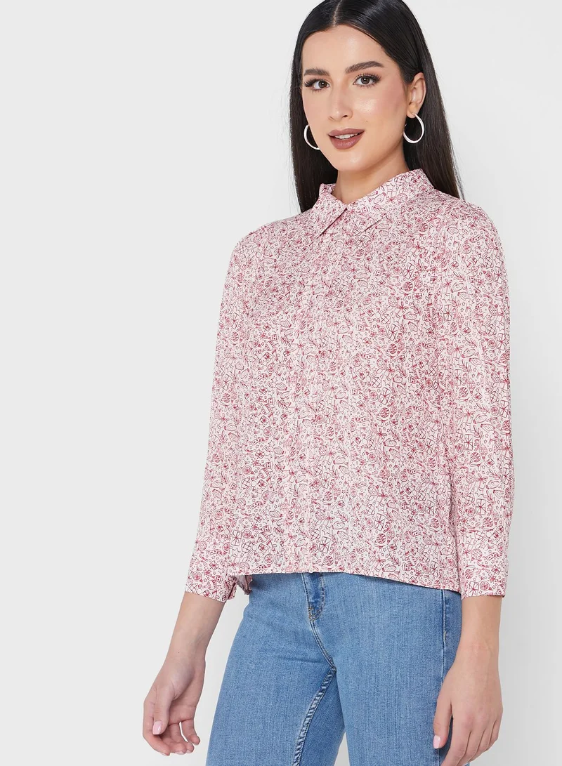 ELLA Ditsy Print Top