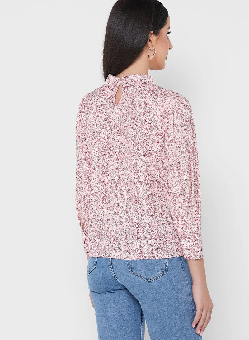 ELLA Ditsy Print Top