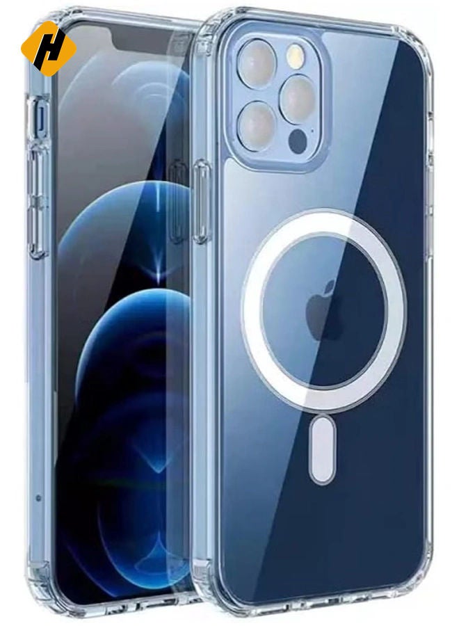 HuHa Iphone 14 Pro Case with Magnetic Ring Compatible with Mag-Safe Accessories, Slim Fit, Anti-Yellowing Shockproof Protective Case for Iphone 14 pro  - Image 1