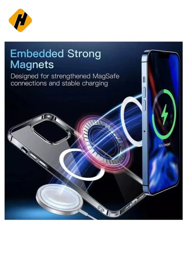 HuHa Iphone 14 Pro Case with Magnetic Ring Compatible with Mag-Safe Accessories, Slim Fit, Anti-Yellowing Shockproof Protective Case for Iphone 14 pro  - Image 2