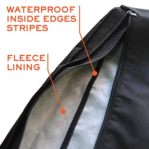 Bozzcovers Outdoor TV Cover 40, 42, 43 inch -WITH ZIPPER, Weatherproof, Waterproof 360 degrees protection, Soft Non Scratch Interior - Black - Image 4