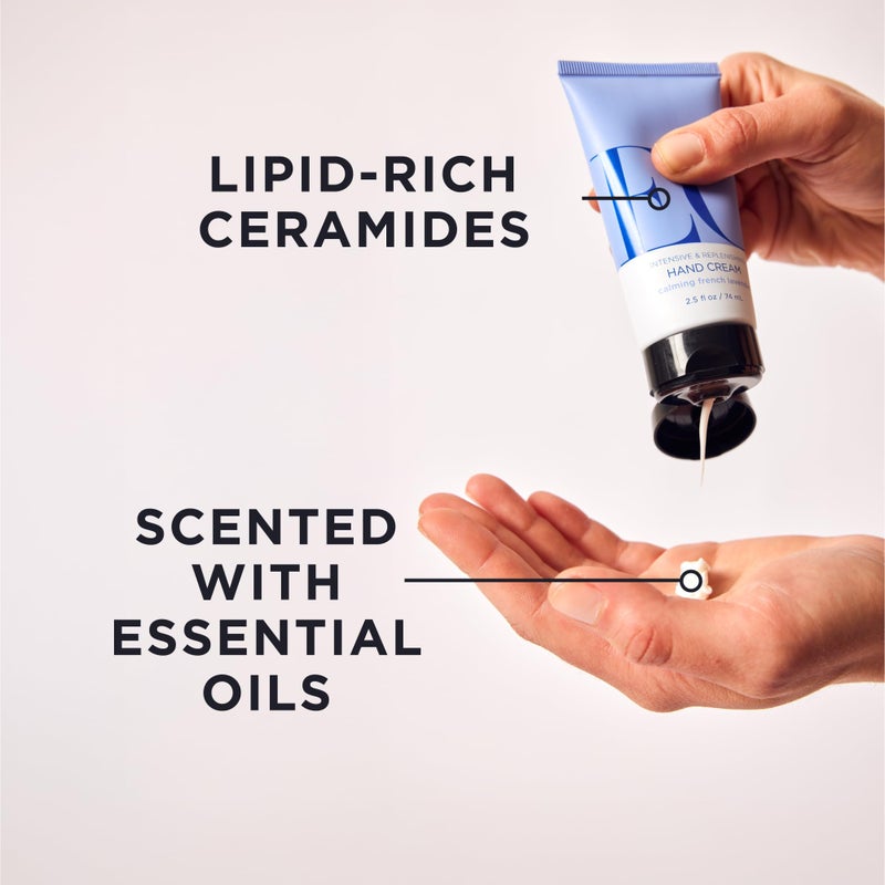 EO Hand Cream, 2.5 Ounce (Pack of 2), French Lavender, Organic Plant-Based, Moisturizer for Dry Skin - Image 2