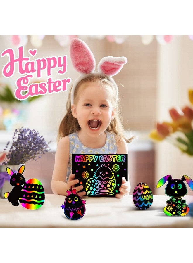 ZMLM Scratch Rainbow Art Paper Set 50Pcs Magic Scratch Off Art Craft Supplies Kits For Kids Girls Boys Black Scratch Notes Sheet Doodle Pad For Fun Diy Toy Party Favors Christmas Birthday Gift - Image 2