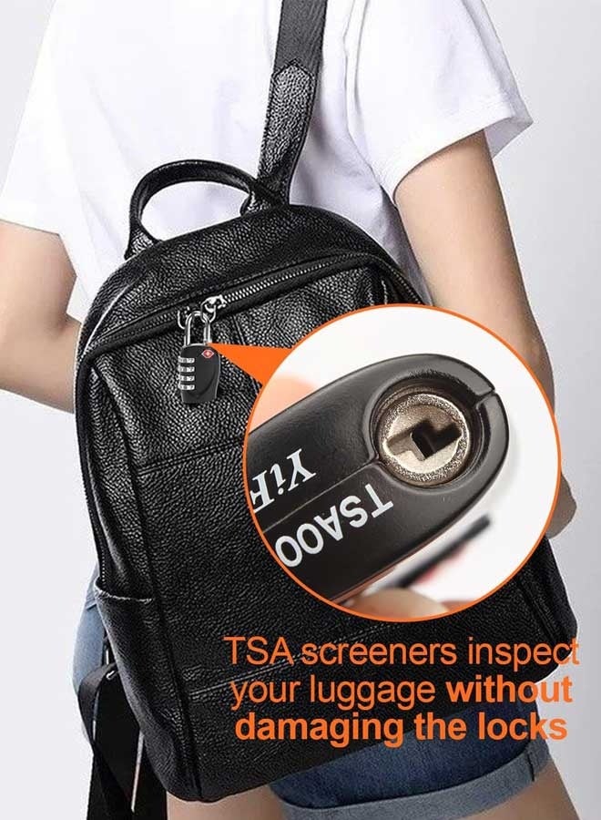 Tersely [4 Pack] TSA Approved Luggage Combination Locks, 4 Digit Combination Padlock with Alloy Body TSA Lock for Travel Bag, Suit Case, Lockers, Gym, Bike Locks or Other - Image 5