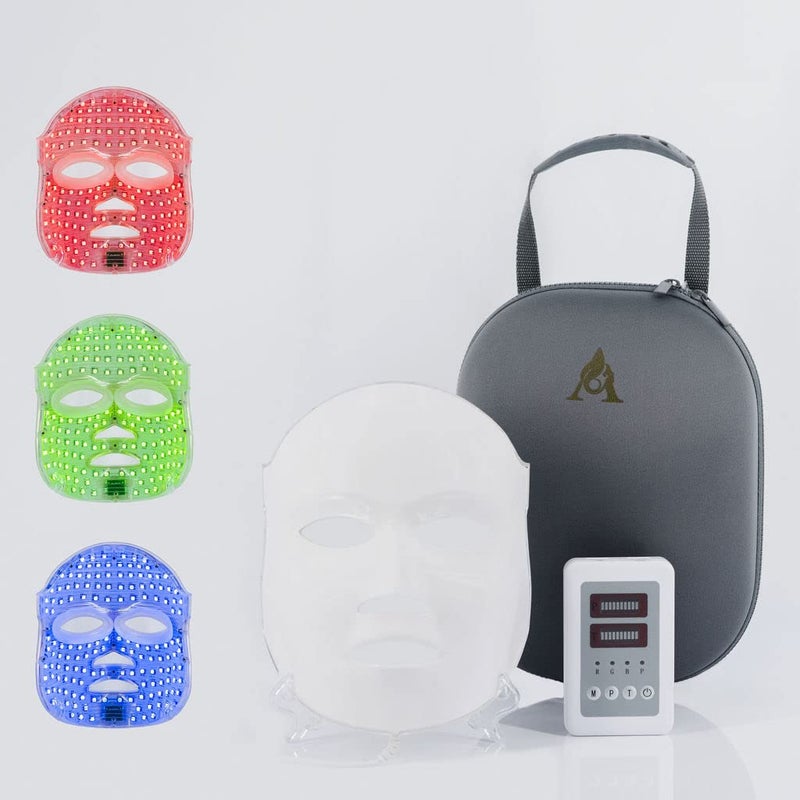 Aphrona Acne Removal Wrinkle Reduction Skin Care Mask | LED Light Therapy Red light Blue light | Glowing Skin Photo Facial (7 color) - Image 4