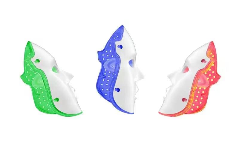 Aphrona Acne Removal Wrinkle Reduction Skin Care Mask | LED Light Therapy Red light Blue light | Glowing Skin Photo Facial (7 color) - Image 3