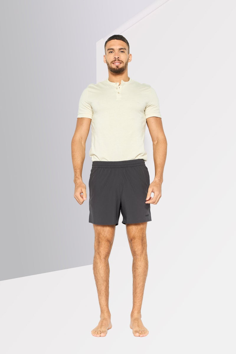 DKNY Men Brand Logo Board Shorts, Grey - Image 2
