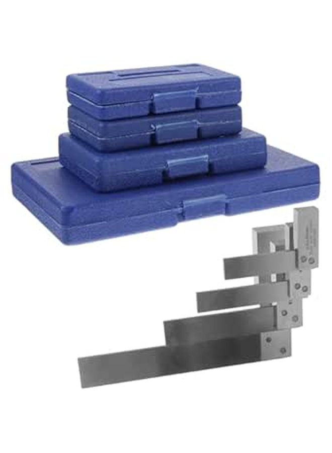 4Pcs High Accuracy Metal Machinist Square Set L Shape Ruler Wide Base Woodworking Engineering Measurement - Image 1